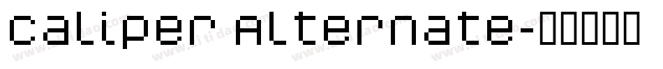 Caliper Alternate字体转换